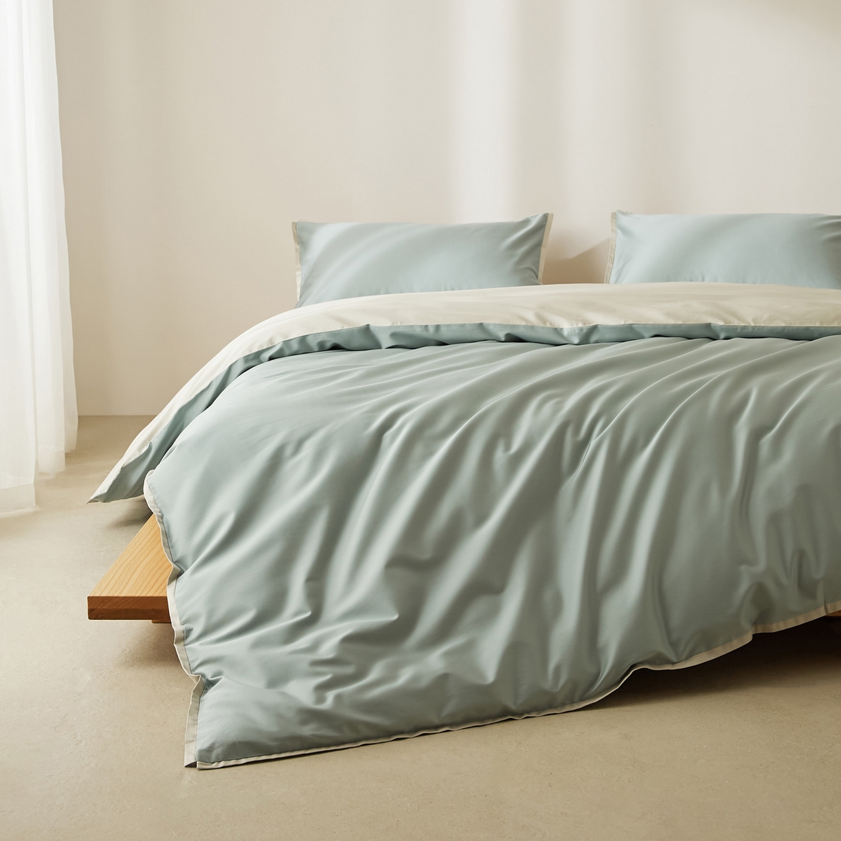 91家纺网 家纺一手货源 找家纺 EH家居 2026新款长绒棉窄边四件套 初春夏田