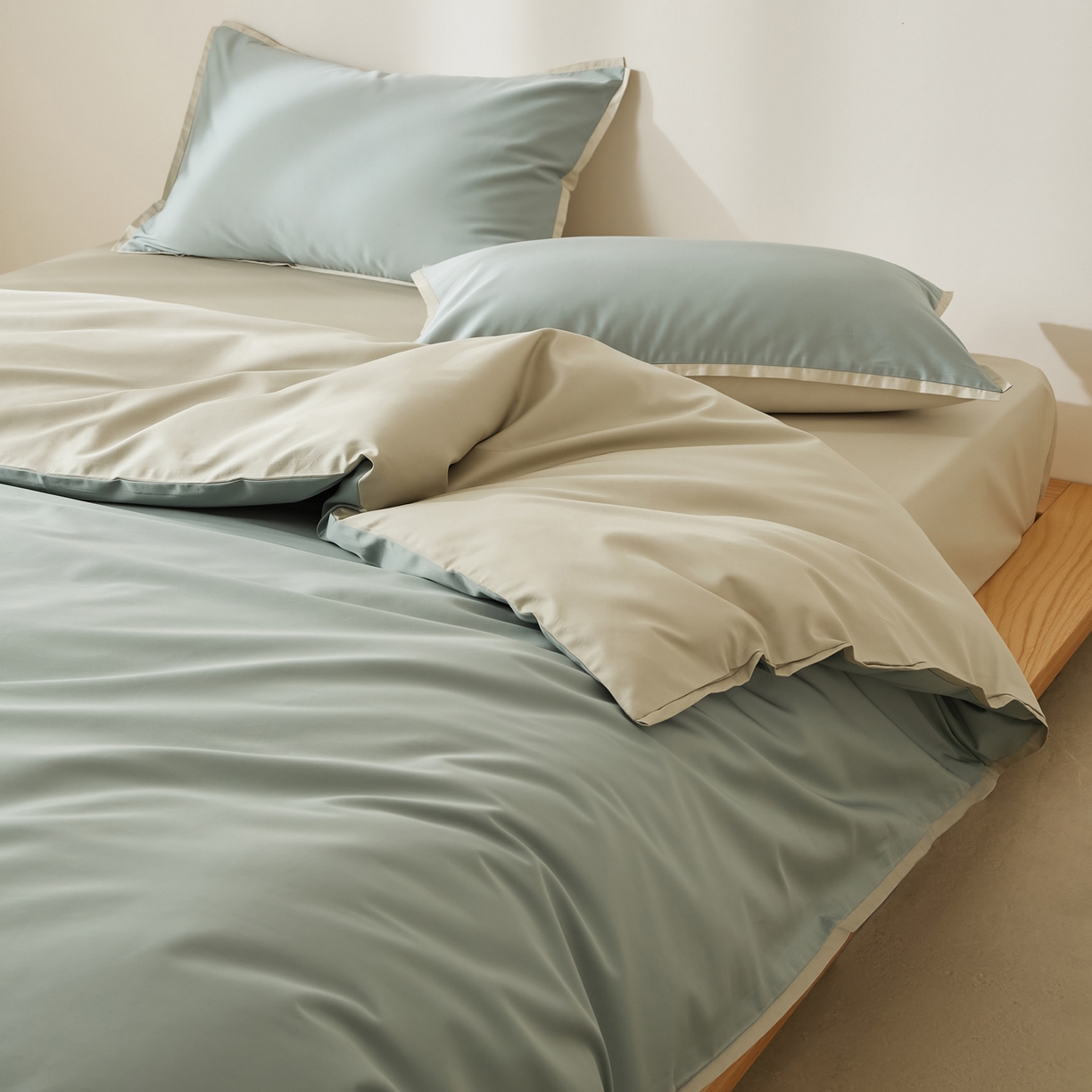 EH家居 2026新款长绒棉窄边四件套 初春夏田