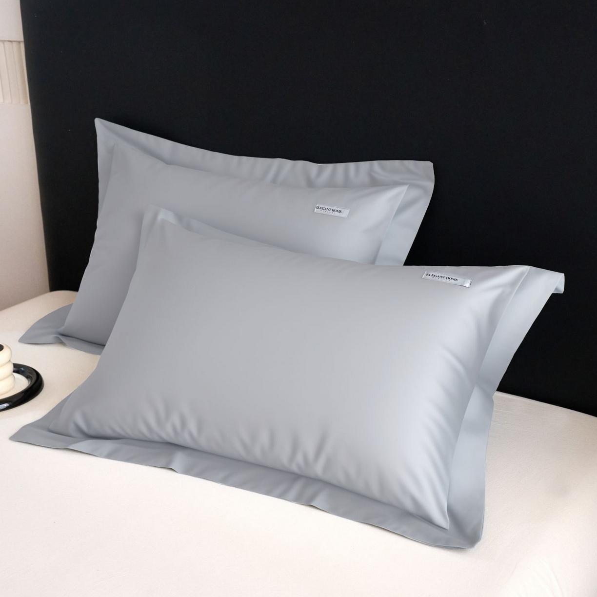 91家纺网 家纺一手货源 找家纺 梦洋家纺 2026新款100支长绒棉纯色枕套系列（纸盒包装） 雅士灰