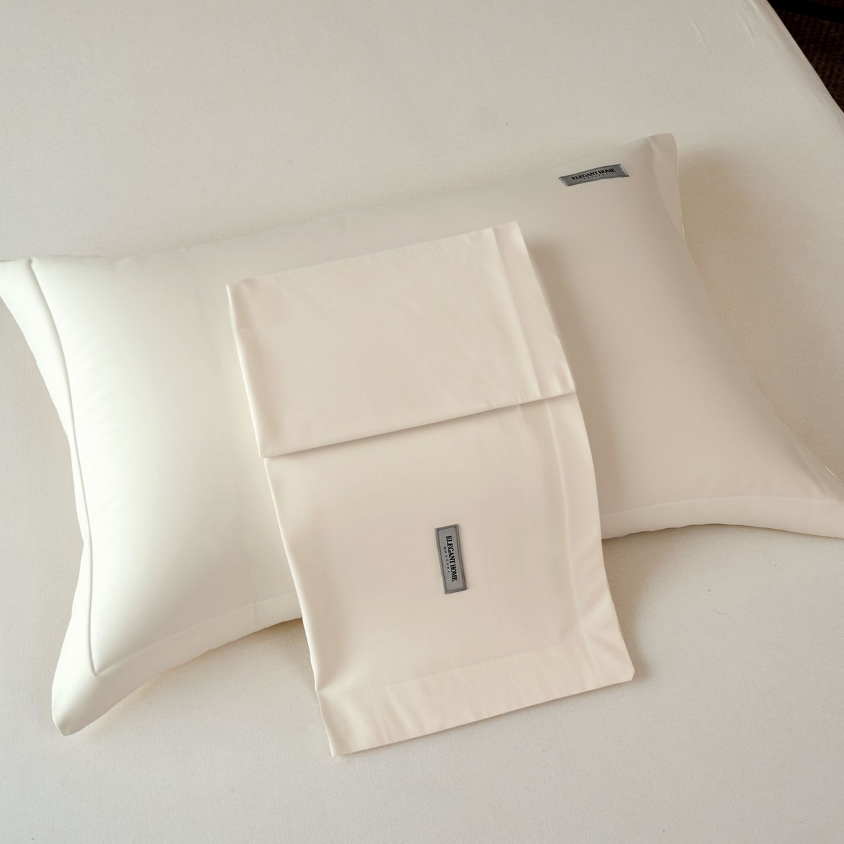 梦洋家纺 2026新款100支长绒棉纯色枕套系列（纸盒包装） 乳白