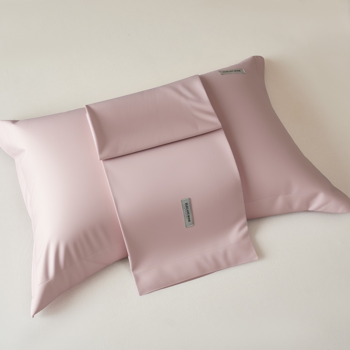 91家纺网 家纺一手货源 找家纺 （总）梦洋家纺 2026新款100支长绒棉纯色枕套系列（纸盒包装）