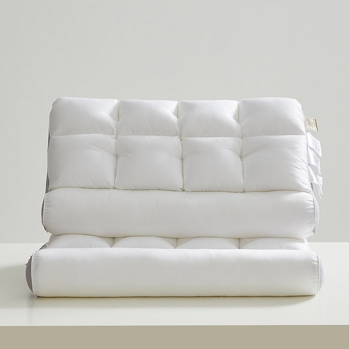 91家纺网 家纺一手货源 找家纺 （总）乐可 2025新款A类全棉方格分区牵引枕枕头枕芯-风格一