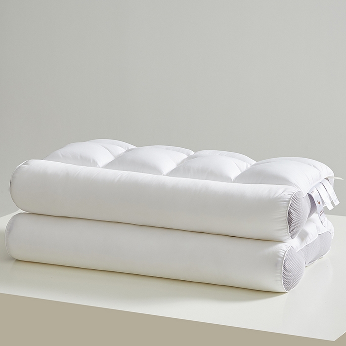 91家纺网 家纺一手货源 找家纺 （总）乐可 2025新款A类全棉方格分区牵引枕枕头枕芯-风格一