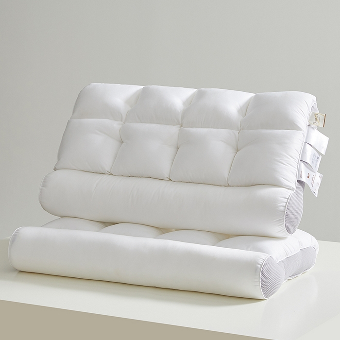 91家纺网 家纺一手货源 找家纺 （总）乐可 2025新款A类全棉方格分区牵引枕枕头枕芯-风格一