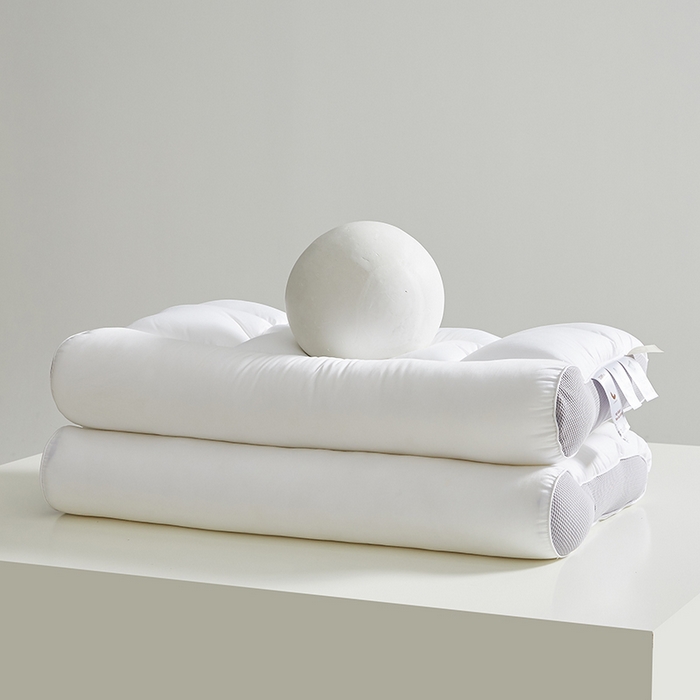 91家纺网 家纺一手货源 找家纺 （总）乐可 2025新款A类全棉方格分区牵引枕枕头枕芯-风格一