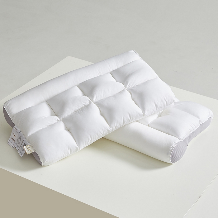 91家纺网 家纺一手货源 找家纺 （总）乐可 2025新款A类全棉方格分区牵引枕枕头枕芯-风格一