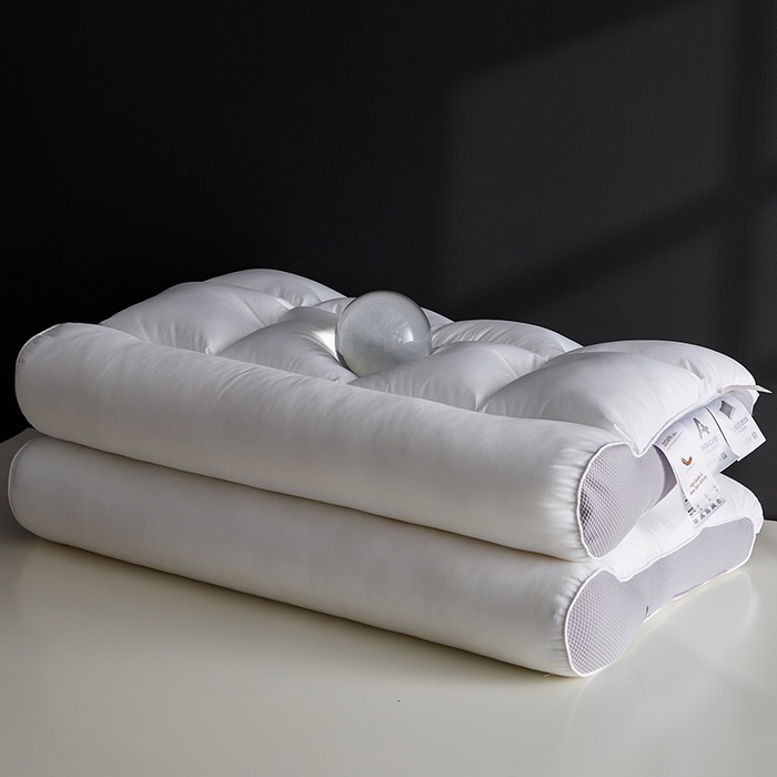 91家纺网 家纺一手货源 找家纺 （总）乐可 2025新款A类全棉方格分区牵引枕枕头枕芯-风格二