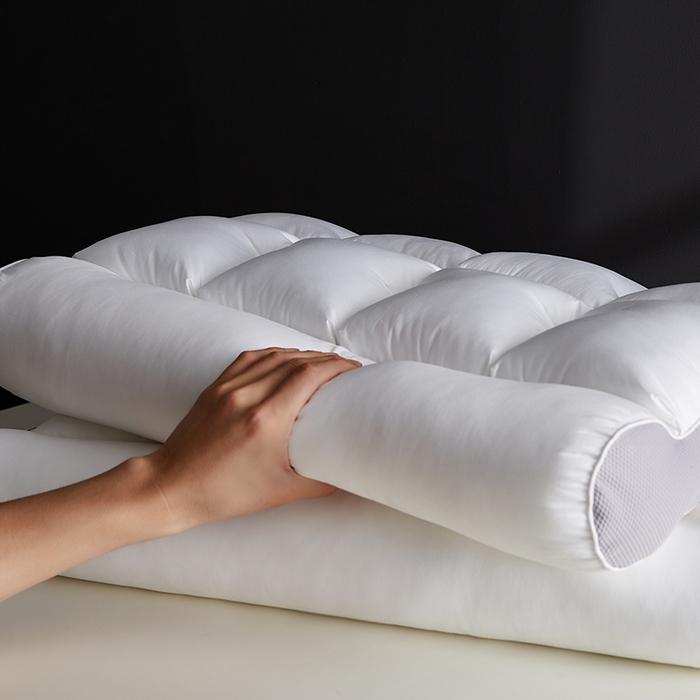 91家纺网 家纺一手货源 找家纺 （总）乐可 2025新款A类全棉方格分区牵引枕枕头枕芯-风格二