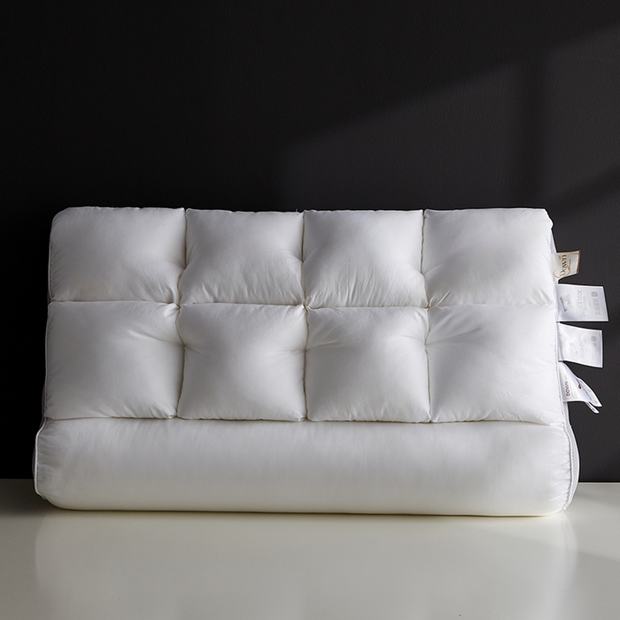 91家纺网 家纺一手货源 找家纺 （总）乐可 2025新款A类全棉方格分区牵引枕枕头枕芯-风格二