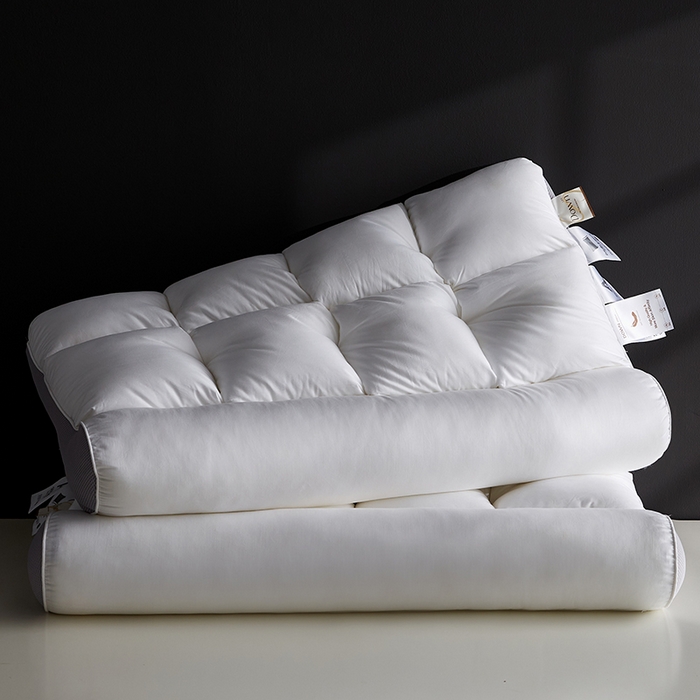 91家纺网 家纺一手货源 找家纺 （总）乐可 2025新款A类全棉方格分区牵引枕枕头枕芯-风格二