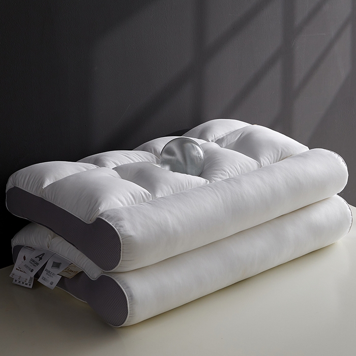 91家纺网 家纺一手货源 找家纺 （总）乐可 2025新款A类全棉方格分区牵引枕枕头枕芯-风格二