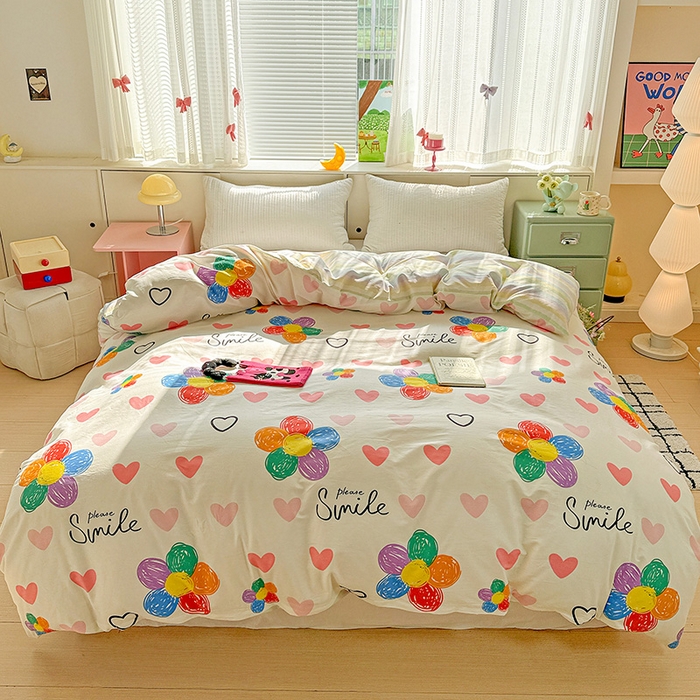 卡普家居 2025新款全棉13070单品被套 缤纷花语