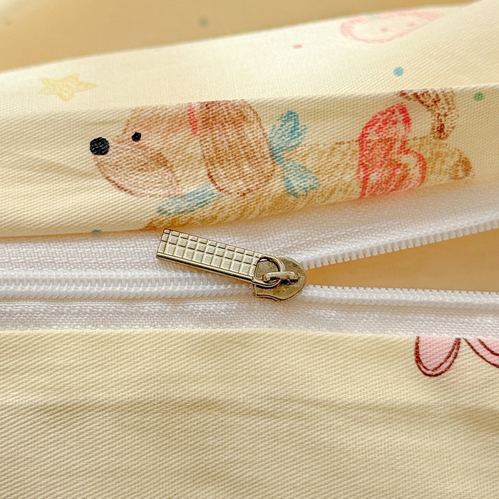 91家纺网 家纺一手货源 找家纺 卡普家居 2025新款全棉13070单品被套 彩绘汪汪