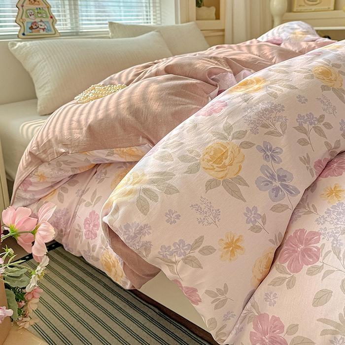 91家纺网 家纺一手货源 找家纺 卡普家居 2025新款全棉13070单品被套 繁花锦年