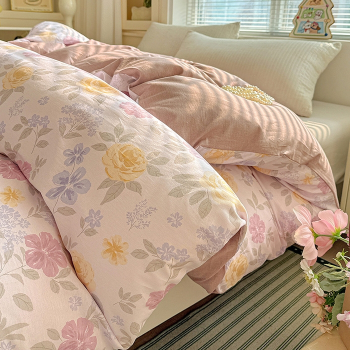 91家纺网 家纺一手货源 找家纺 卡普家居 2025新款全棉13070单品被套 繁花锦年