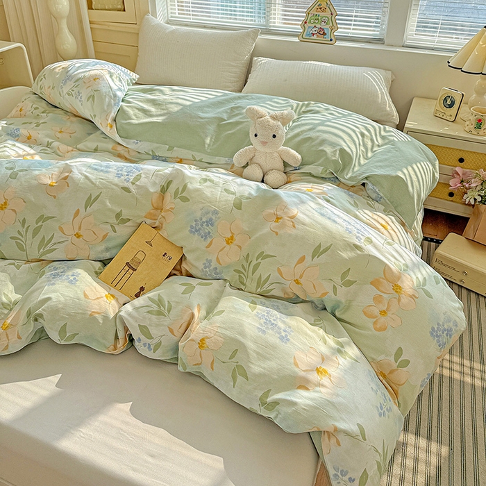 91家纺网 家纺一手货源 找家纺 卡普家居 2025新款全棉13070单品被套 风的颜色