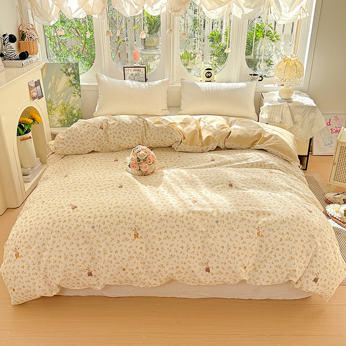 卡普家居 2025新款全棉13070单品被套 花屿兔兔