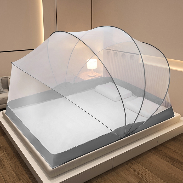 91家纺网 家纺一手货源 找家纺 （总）都市缘蚊帐 2024新款网红暖色系升级太空顶便携免安装大空间懒人折叠蚊帐