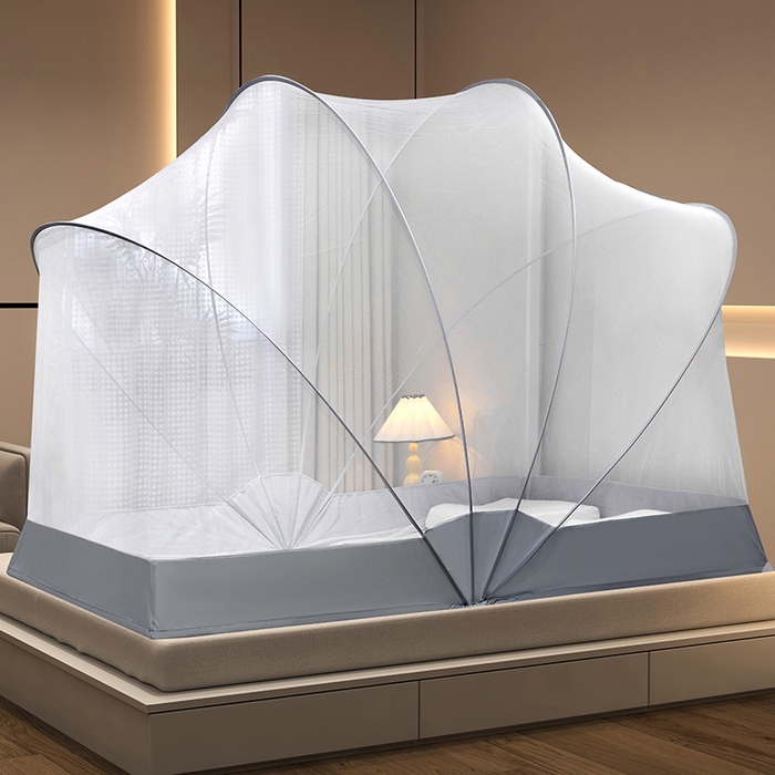 （总）都市缘蚊帐 2024新款网红暖色系升级太空顶便携免安装大空间懒人折叠蚊帐