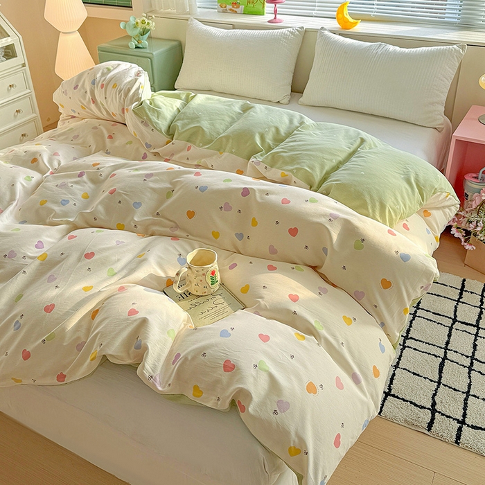 91家纺网 家纺一手货源 找家纺 卡普家居 2025新款全棉13070单品被套 萌萌心语