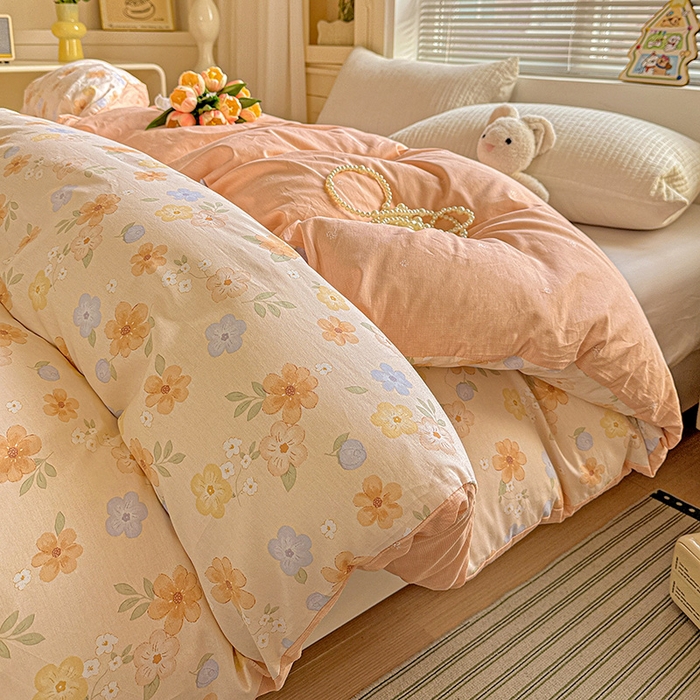 91家纺网 家纺一手货源 找家纺 卡普家居 2025新款全棉13070单品被套 暖阳