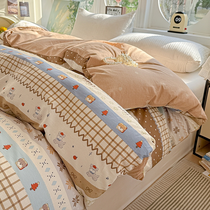 91家纺网 家纺一手货源 找家纺 卡普家居 2025新款全棉13070单品被套 童年小事