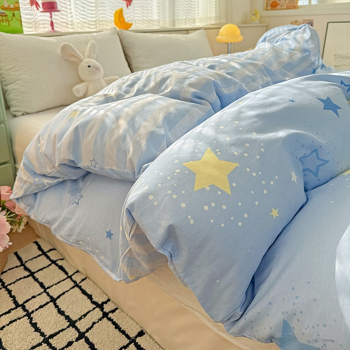 91家纺网 家纺一手货源 找家纺 卡普家居 2025新款全棉13070单品被套 五星集