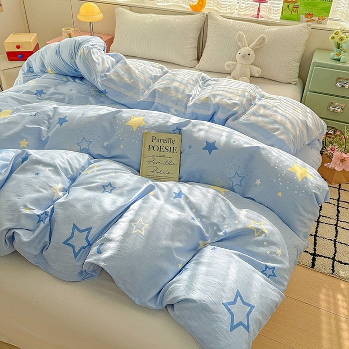 91家纺网 家纺一手货源 找家纺 卡普家居 2025新款全棉13070单品被套 五星集