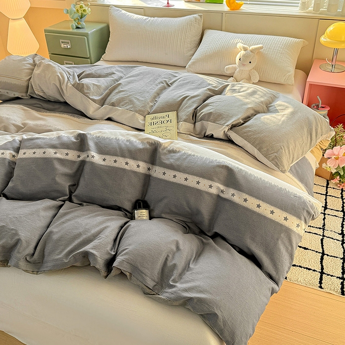 91家纺网 家纺一手货源 找家纺 卡普家居 2025新款全棉13070单品被套 星辰大海