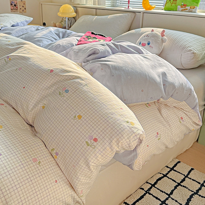 91家纺网 家纺一手货源 找家纺 卡普家居 2025新款全棉13070单品被套 樱桃小可