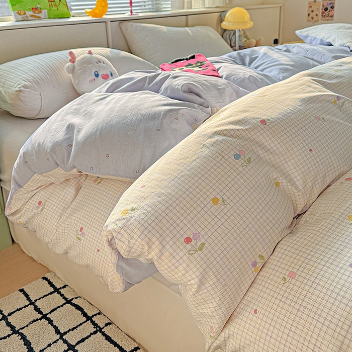 91家纺网 家纺一手货源 找家纺 卡普家居 2025新款全棉13070单品被套 樱桃小可