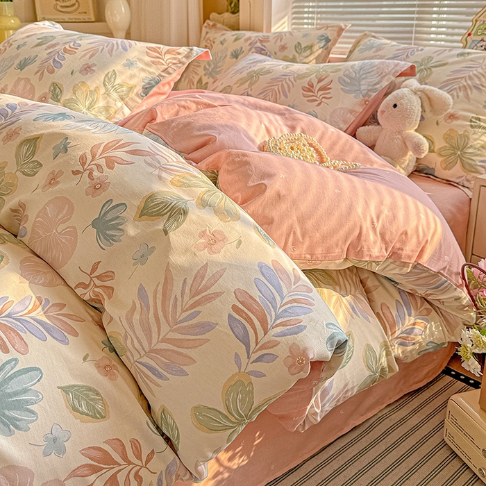 91家纺网 家纺一手货源 找家纺 总1卡普纯棉全棉四件套13070喷气床单款床笠款三件套