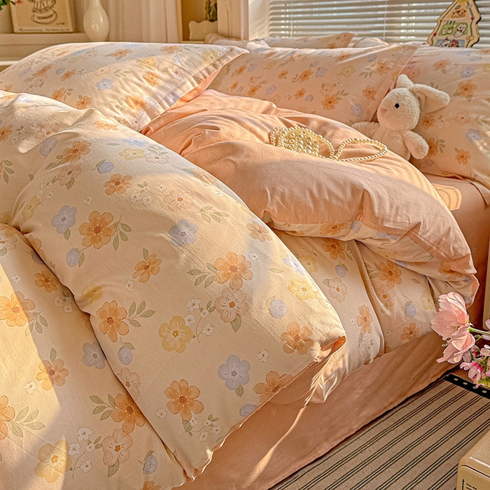 91家纺网 家纺一手货源 找家纺 总1卡普纯棉全棉四件套13070喷气床单款床笠款三件套