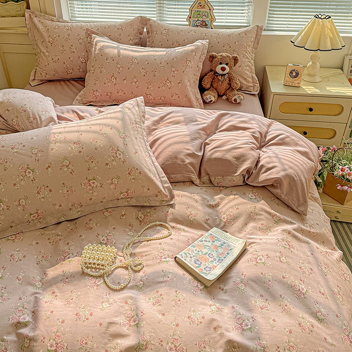 91家纺网 家纺一手货源 找家纺 卡普纯棉全棉四件套13070喷气床单款床笠款三件套 苏糖