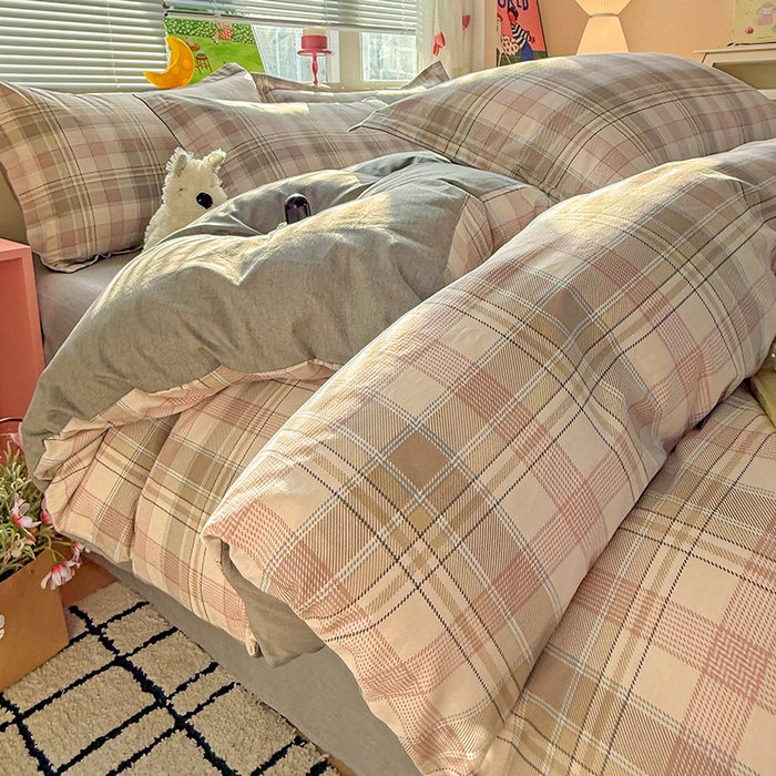 91家纺网 家纺一手货源 找家纺 卡普纯棉全棉四件套13070喷气床单款床笠款三件套 西雅图