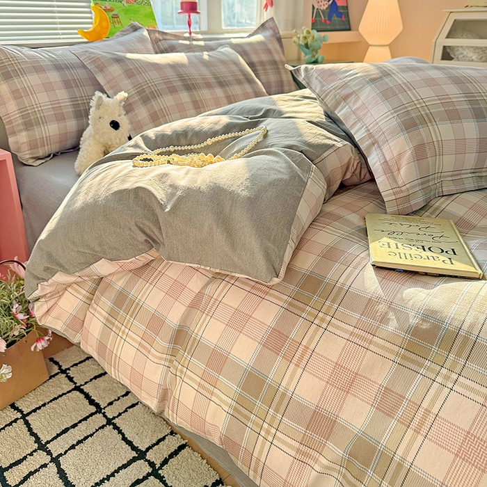 91家纺网 家纺一手货源 找家纺 卡普纯棉全棉四件套13070喷气床单款床笠款三件套 西雅图