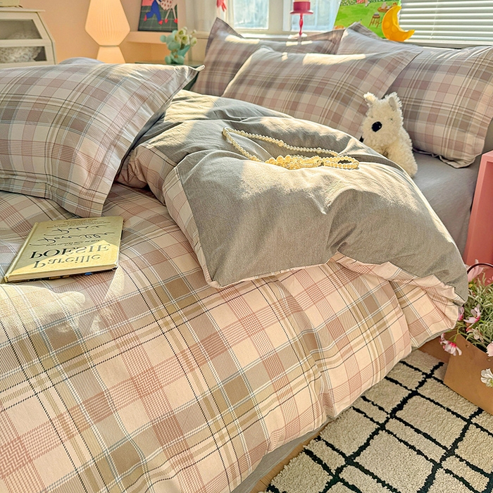 91家纺网 家纺一手货源 找家纺 卡普纯棉全棉四件套13070喷气床单款床笠款三件套 西雅图