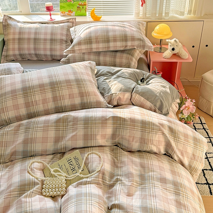 91家纺网 家纺一手货源 找家纺 卡普纯棉全棉四件套13070喷气床单款床笠款三件套 西雅图