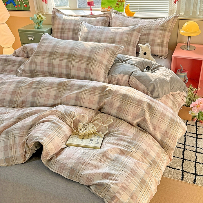 91家纺网 家纺一手货源 找家纺 卡普纯棉全棉四件套13070喷气床单款床笠款三件套 西雅图