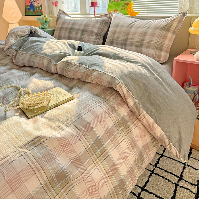 91家纺网 家纺一手货源 找家纺 卡普纯棉全棉四件套13070喷气床单款床笠款三件套 西雅图