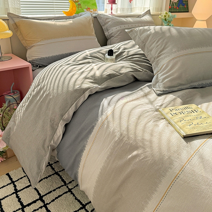 91家纺网 家纺一手货源 找家纺 卡普纯棉全棉四件套13070喷气床单款床笠款三件套 星辰大海