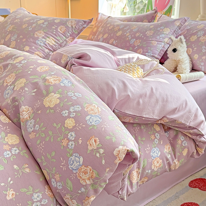 91家纺网 家纺一手货源 找家纺 总1卡普纯棉全棉四件套13070喷气床单款床笠款三件套