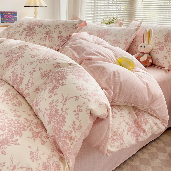 91家纺网 家纺一手货源 找家纺 总1卡普纯棉全棉四件套13070喷气床单款床笠款三件套