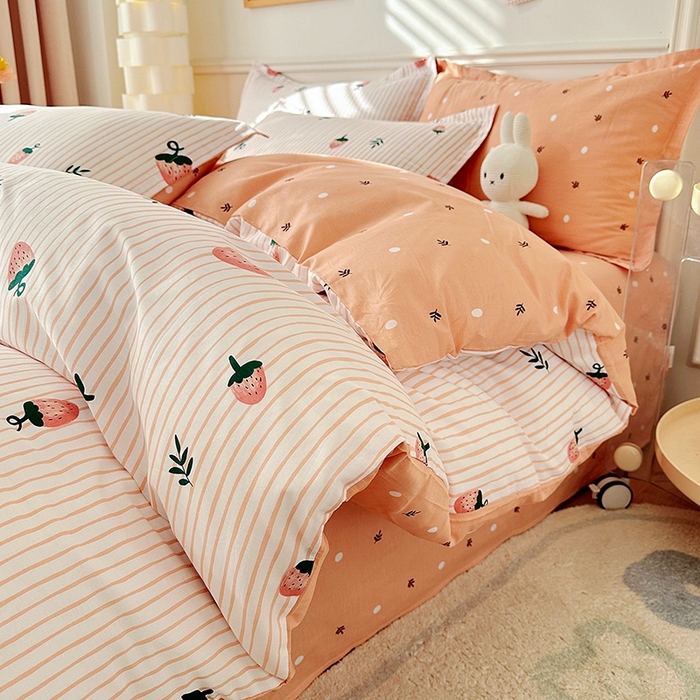 91家纺网 家纺一手货源 找家纺 总1卡普纯棉全棉四件套13070喷气床单款床笠款三件套