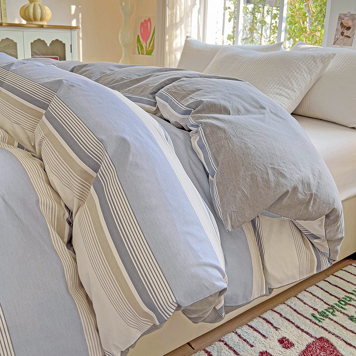 91家纺网 家纺一手货源 找家纺 总1卡普纯棉全棉四件套13070喷气床单款床笠款三件套