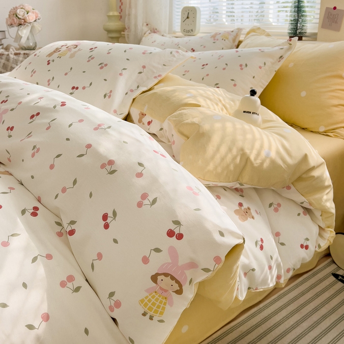 91家纺网 家纺一手货源 找家纺 总1卡普纯棉全棉四件套13070喷气床单款床笠款三件套