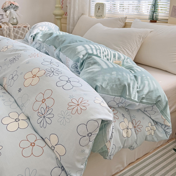 91家纺网 家纺一手货源 找家纺 总1卡普纯棉全棉四件套13070喷气床单款床笠款三件套