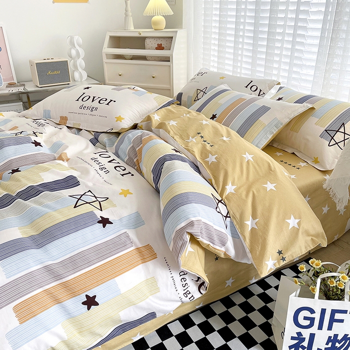 91家纺网 家纺一手货源 找家纺 总1卡普纯棉全棉四件套13070喷气床单款床笠款三件套