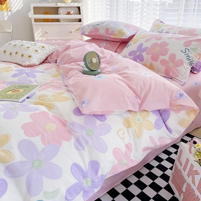 91家纺网 家纺一手货源 找家纺 总1卡普纯棉全棉四件套13070喷气床单款床笠款三件套