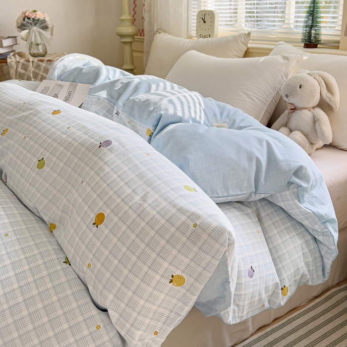 91家纺网 家纺一手货源 找家纺 总1卡普纯棉全棉四件套13070喷气床单款床笠款三件套